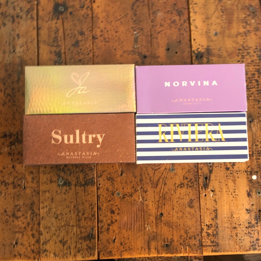 ABH palettes - Jackie Aina, Norvina, Riviera & Sultry